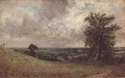 John Constable West End Fields,Hampstead,noon painting
